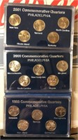 1991,2000,2001 P Commemorative Quarter Sets