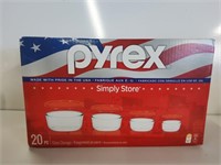 New Pyrex Simply Store, 20pc Set