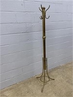 Vtg. Brass Clothes Tree