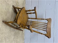 Youth Size Oak Rocking Chair