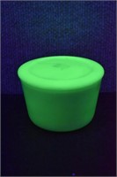 McKee Jadeite Green Bowl w/ Lid