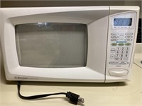 White Emerson Microwave is 18.5w x  14.5d x 11h