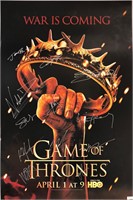 Game of Thornes Kit Harington Autograph Poster