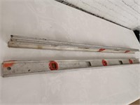 Two 4-Foot Starrett Aluminum Levels