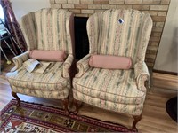 (2) Wing back Chairs