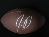 DRAKE MAYE SIGNED FOOTBALL AEU COA