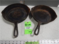 2 Cast iron skillets