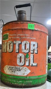 Farm-Oyl Vintage 5 Gallon Motor Oil Can