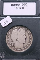 1906 D BARBER HALF DOLLAR G