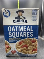 2 bags Quaker oatmeal squares brown sugar cereal