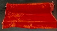 Roll of Triple Red Velvet fabric