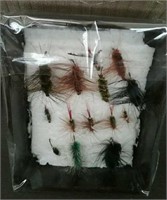 Fishing Tackle, Box Hand Tied Flies