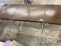 Drop Leaf Metal Table