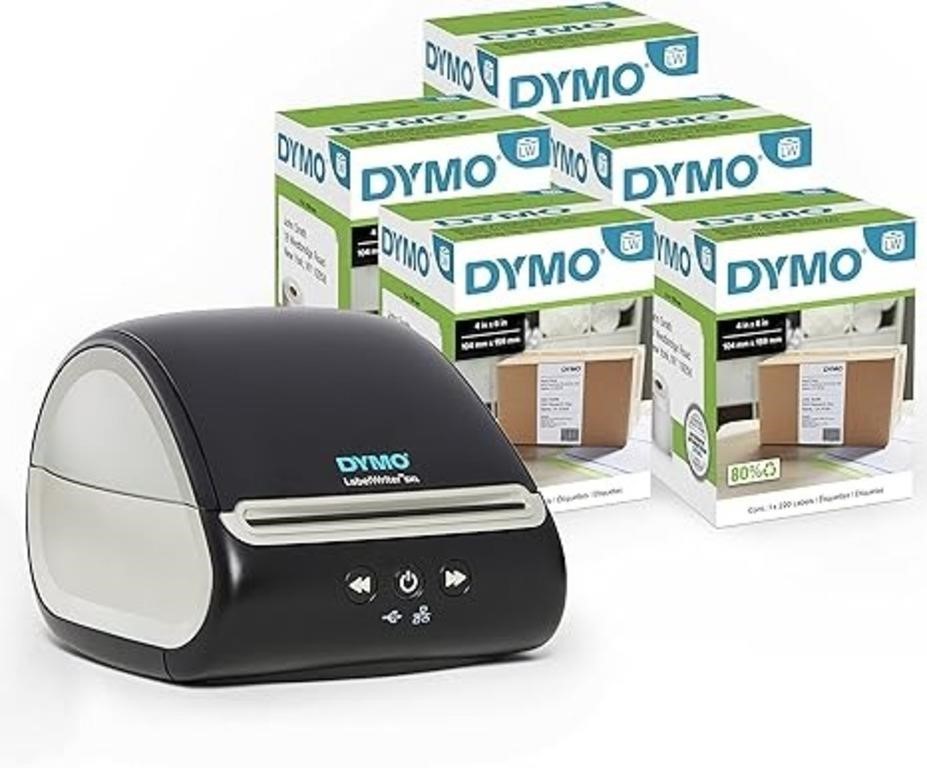 Dymo Labelwriter 5xl Label Printer Bundle, Prints