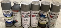 6-11 Oz Cans of Grey Spray Paint