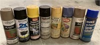 8- Cans Of Assorted Paint