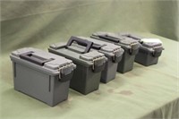 (5) Plastic Ammo Cans
