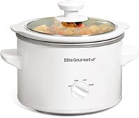 Elite Gourmet Electric Slow Cooker - White