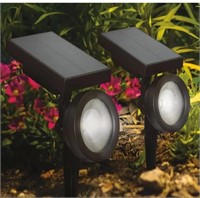 2Pc. LED Solar Spotlights, Yard Decor

New,