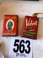 (2) Vintage Tobacco Tins (Carport)