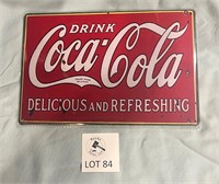 Coca-Cola Delicious and Refreshing Sign