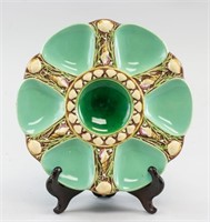 Victorian Turquoise Minton Majolica Oyster Plate