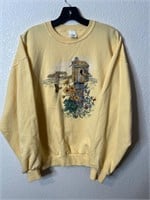 Vintage Yellow Nature Crewneck Sweatshirt