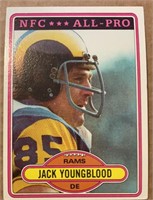 1980 Topps Hall of Famer Jack Youngblood - Rams