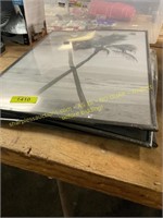 3ct Gray Palm Tree Wall Art 18x24 Damaged