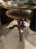 GAME TOP 2 TIER ROUND TABLE 24" D X 26" H