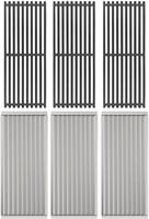 Set of 3 Cast Iron Grill Grates for Char-Broil Tru