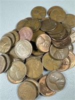 (50) Wheat Pennies