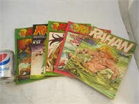 Lot de 5 albums Rahan 1970-80