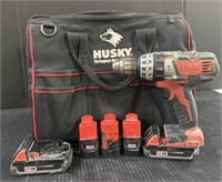 (W) Husky Tool Tote, Screwdriver, Chargers