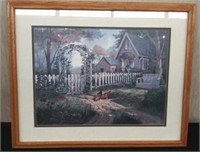 Framed Print "Farm House" approx 33" x 27"