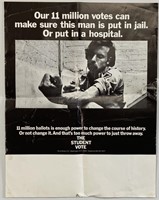 70's Student Vote Drug Addict Poster