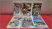 6 bagged batman comics