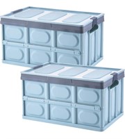 FOLDABLE OUTDOOR STORAGE BOX WITH LID 30L 2PCS
