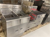 Pitco Frialator 4 Bay Industrial Fryer gas SGH50