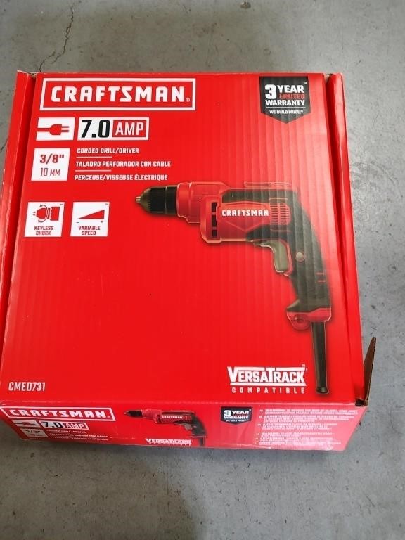 Craftsman Electric Drill with Box