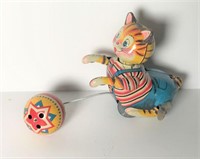 Antique Cat Wind-up Tin Toy