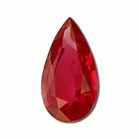 Genuine 4x3mm Pear Ruby