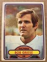 1980 Topps Hall of Famer BOB GRIESE - Dolphins