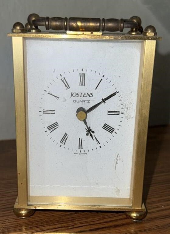 Vintage W. Germany Jostens Quartz Brass Carriage