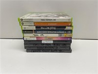 10 Xbox 360 games various titles