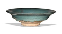 Chinese Jun Kiln Plate, Yuan