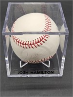 Autographed Josh Hamilton Certified Baseball w COA