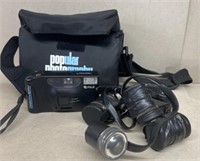 Fuji camera with film holder belt