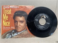 Elvis Presley treat me nice 45 Record picture
