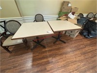 (2) 36 X 36 DINING TABLES
